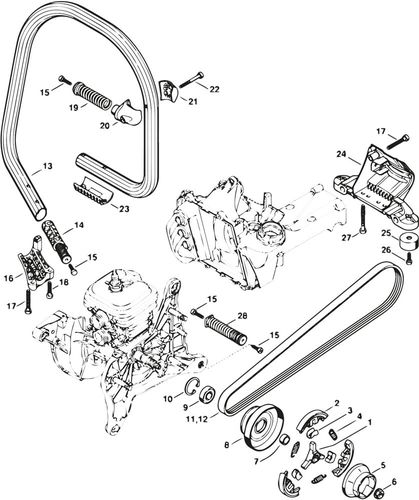 Stihl TS500i Clutch & Handlerbar