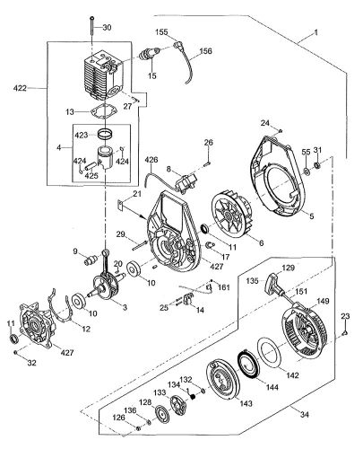 Wacker BS60-2 WM80 Engine