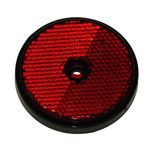 Round Reflector - Red - Bolt On