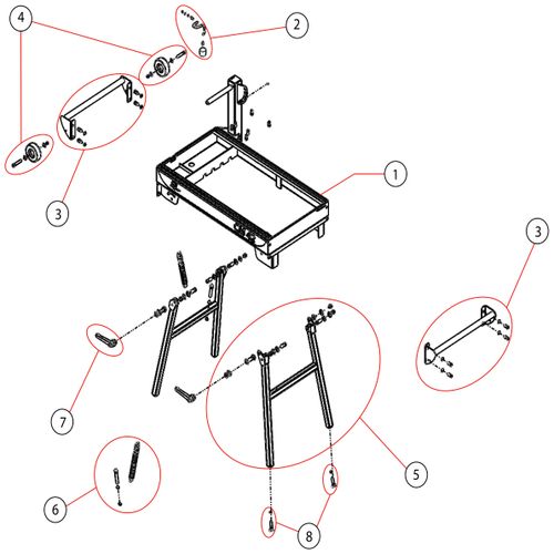 Clipper CM42 Main Frame Parts