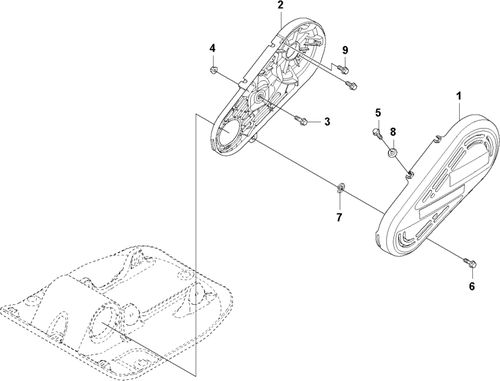 Husqvarna LF130 LT Honda Belt Guard