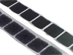 Velcro Squares Hook 25 X 25mm Black