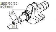Hatz 1B20-6 Engine - Taper Shaft (HEN1571)