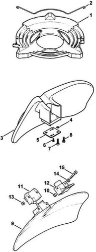 Stihl FS400 Transport Guard & Shredder Deflector Parts