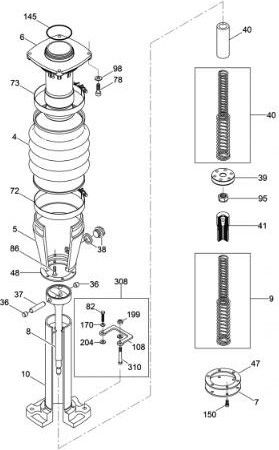 Wacker BS50-4s Wm90 Guide Cylinder