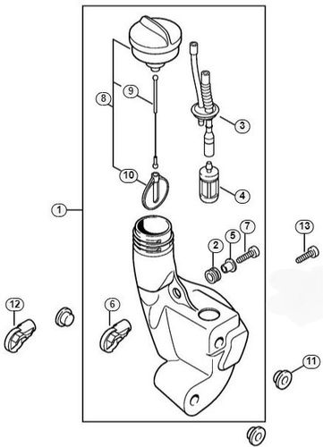 Stihl FS55 2 Mix Fuel Tank