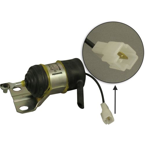 Kubota Fuel Shut Off Solenoid - Single Spade Connector Type