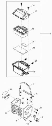 Wacker BS60-2Plus Air Filter Parts