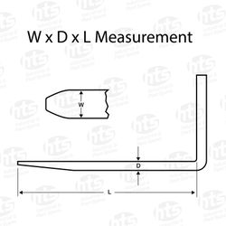 Telehandler / Forklift Fork Measurement