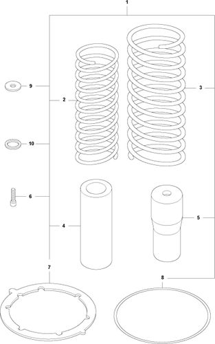 Husqvarna LT5005 Spring Unit Repair Kit