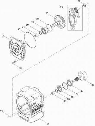 Wacker BS50-4s Wm90 Crankcase