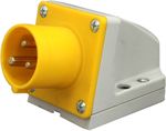 110V Yellow Wall Mounted Plug 16 Amp