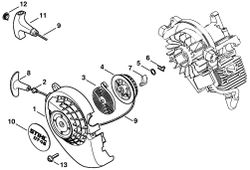 Fan Housing With Rewind Starter