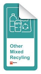 Mixed Recycling Label 200X400mm
