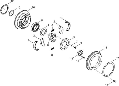 BPU2540A Centrifugual Clutch