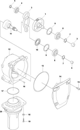 Husqvarna LT6005 Transmission