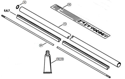 Stihl FS490C-EM Drive Tube Parts