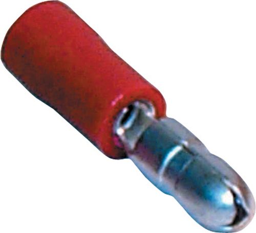 Red Male 4mm Bullet Crimp Terminal