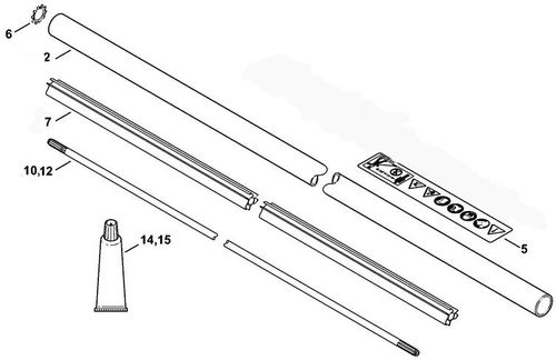 Stihl FS410C-EM Drive Tube Assembly
