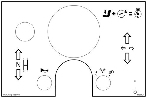 Terex Mecalac Ta5 Ta6 Dash Decal Rta Lights OEM; T139824