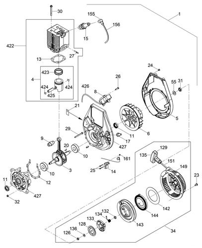 Wacker BS50-2I WM80-Oil Injection Engine