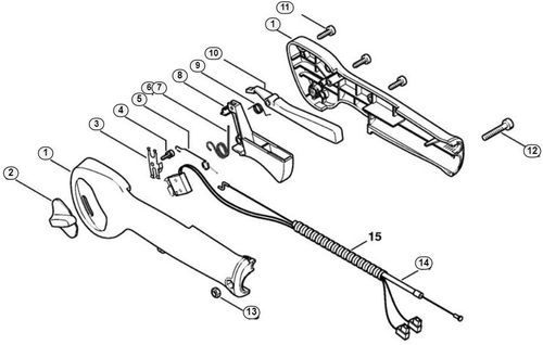 Stihl HS86R Control Handle