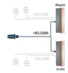 PRIMARY INPUT WIRING HARNESS FOR HEL0386 (HEL0385)