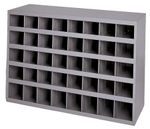 40 Bin Steel Rack