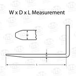 Telehandler / Forklift Fork Measurement