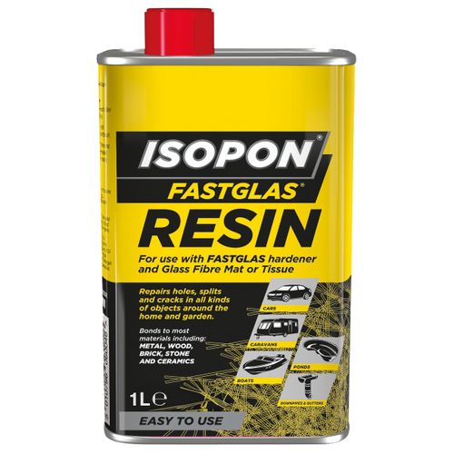 Isopon Fibre Glass Resin  1 Litre Tin