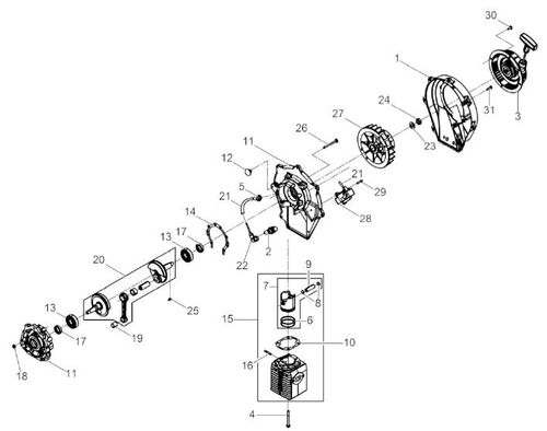 Wacker BH23 Internal Engine Parts