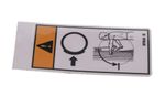 Decal - Warning Brake Lock Symbol