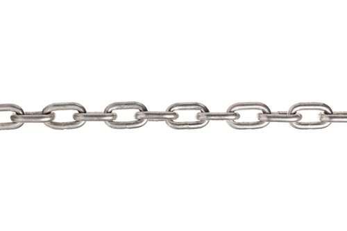 1/4" Long Link Galvanised Chain