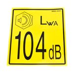 Benford Terex Decal - Noise Lwa 104 OEM; 8002-2341 (HMP1002)