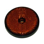 Round Reflector - Amber - Bolt On