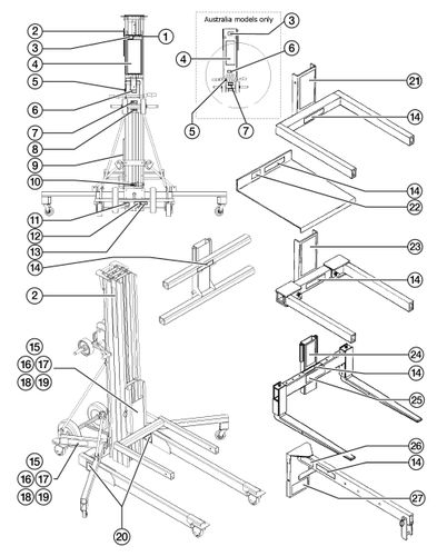 Serial Number Label - Mat Lift & Ss