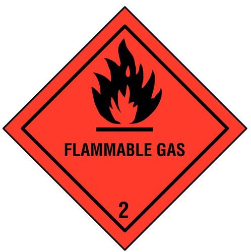 Flammable Gas Hazard Diamond