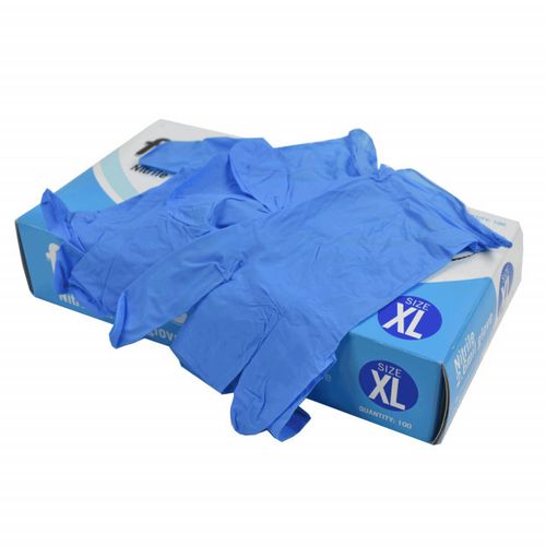 Blue Nitrile Gloves XL 100Pk (10 Boxes)