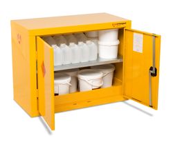 Hazardous Floor Coshh Cupboard Yellow
