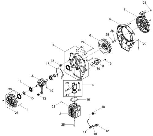 Wacker Neuson BH65 Engine Parts