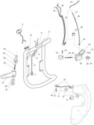 Handle Frame And Fuel Tank, Complete
