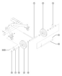 Wheel Spacer Weldmnt SLA, Blue