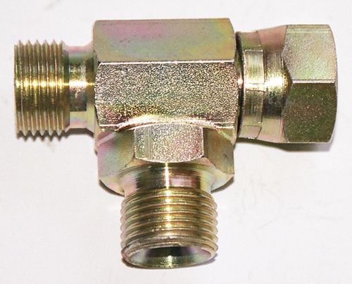 Hydraulic BSP Male/Male/Female Tee Fittings