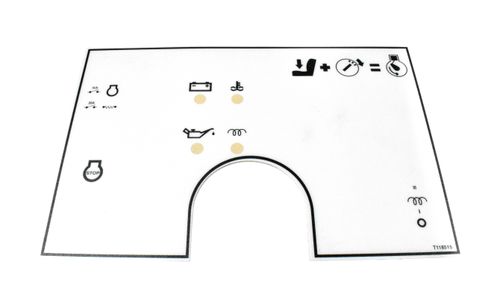 Terex Dash Decal Ta1 No Lights OEM:  T118515