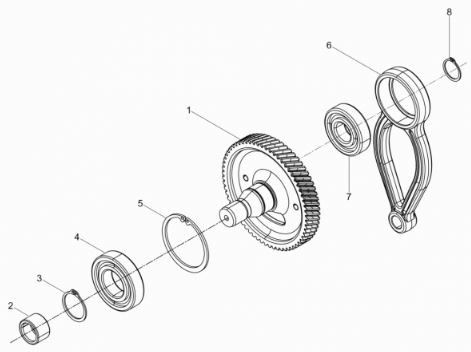 Wacker BS60-2Plus Crank Gear