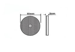 Round Reflector - White - Bolt On