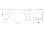 Mud Guard 13" Round Style (HTL2204)