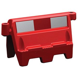 Reflective Roadbloc Barrier  - Red