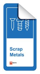 Scrap Metals Label 200X400mm