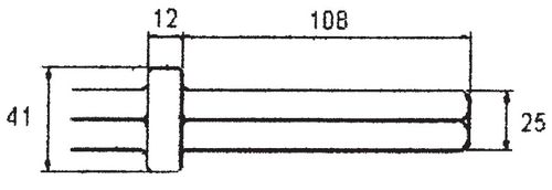 Hex Shank Steels 25mm X 108mm Belle